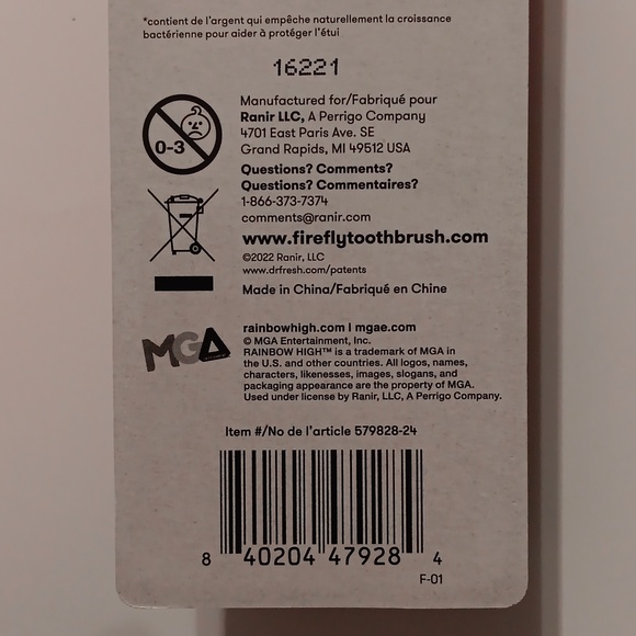 Firefly Clean N' Protect Rainbow High Rotary Power Toothbrush With Cap, Soft - Picture 6 of 11